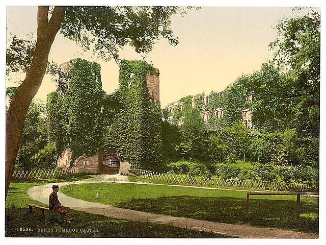 Berry Pomeroy Castle Dartmouth Vintage A4 Photo Print