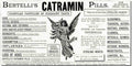 Bertellis Catramin Pills Vintage Retro Advert Poster A4 Photo Print