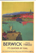 Berwick Upon Tweed 1930s Vintage Retro Advert Poster