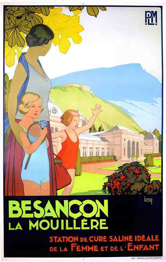 Besancon Vintage Advert A4 Photo Print