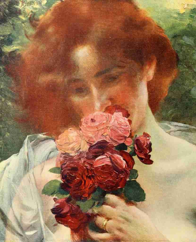 Besnard Albert 1906 LEnivrement des Roses A4 Photo Print