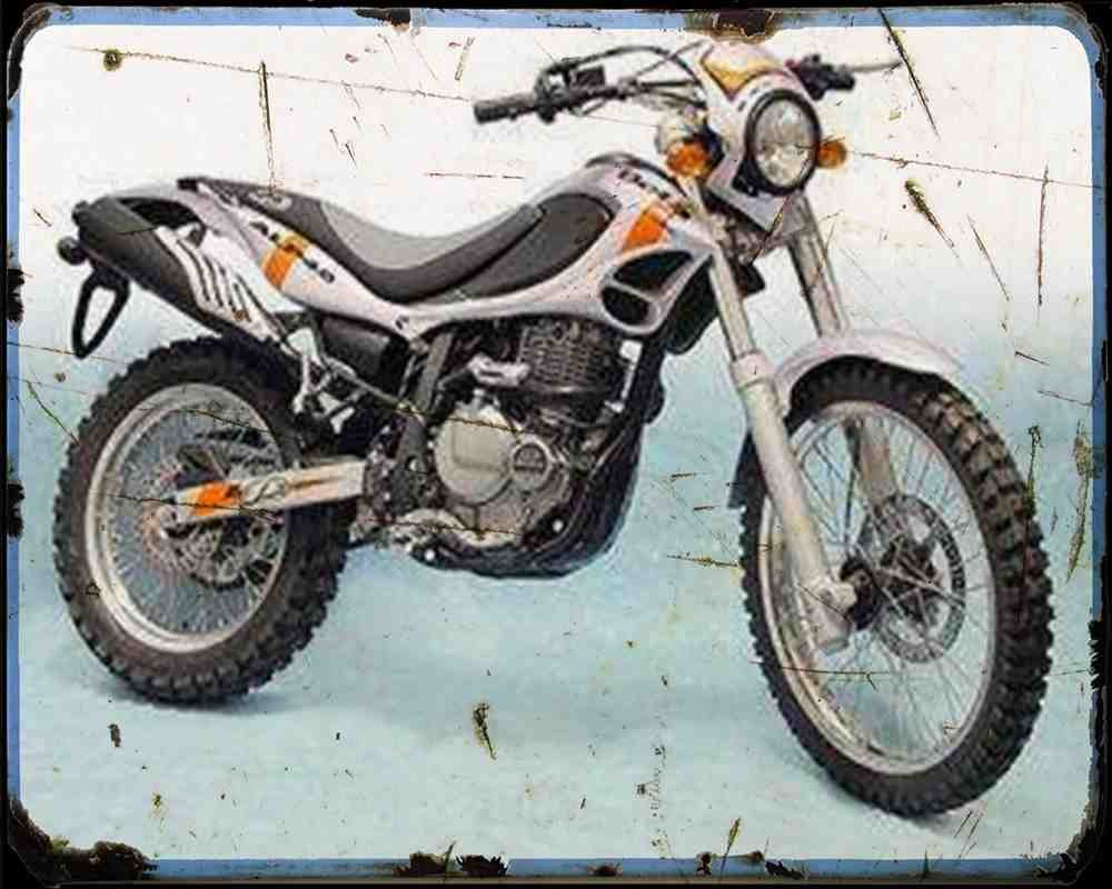 Beta Alp 4.0 Motorbike Vintage Aged A4 Photo Print
