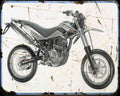Beta M4 Motard 08 A4 Photo Print Motorbike Vintage Aged