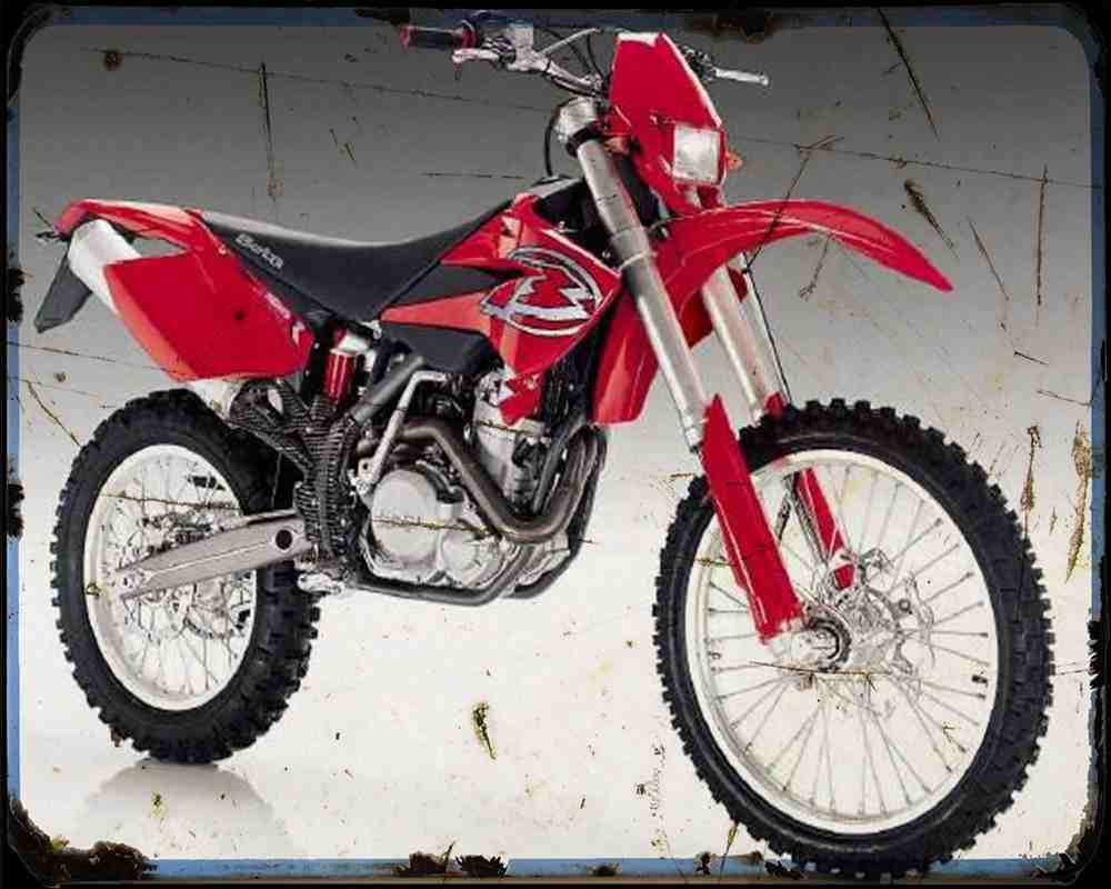 Beta Rr 525 Enduro 07 A4 Photo Print Motorbike Vintage Aged