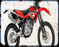 Beta Rr125 Motard 07 01 A4 Photo Print Motorbike Vintage Aged