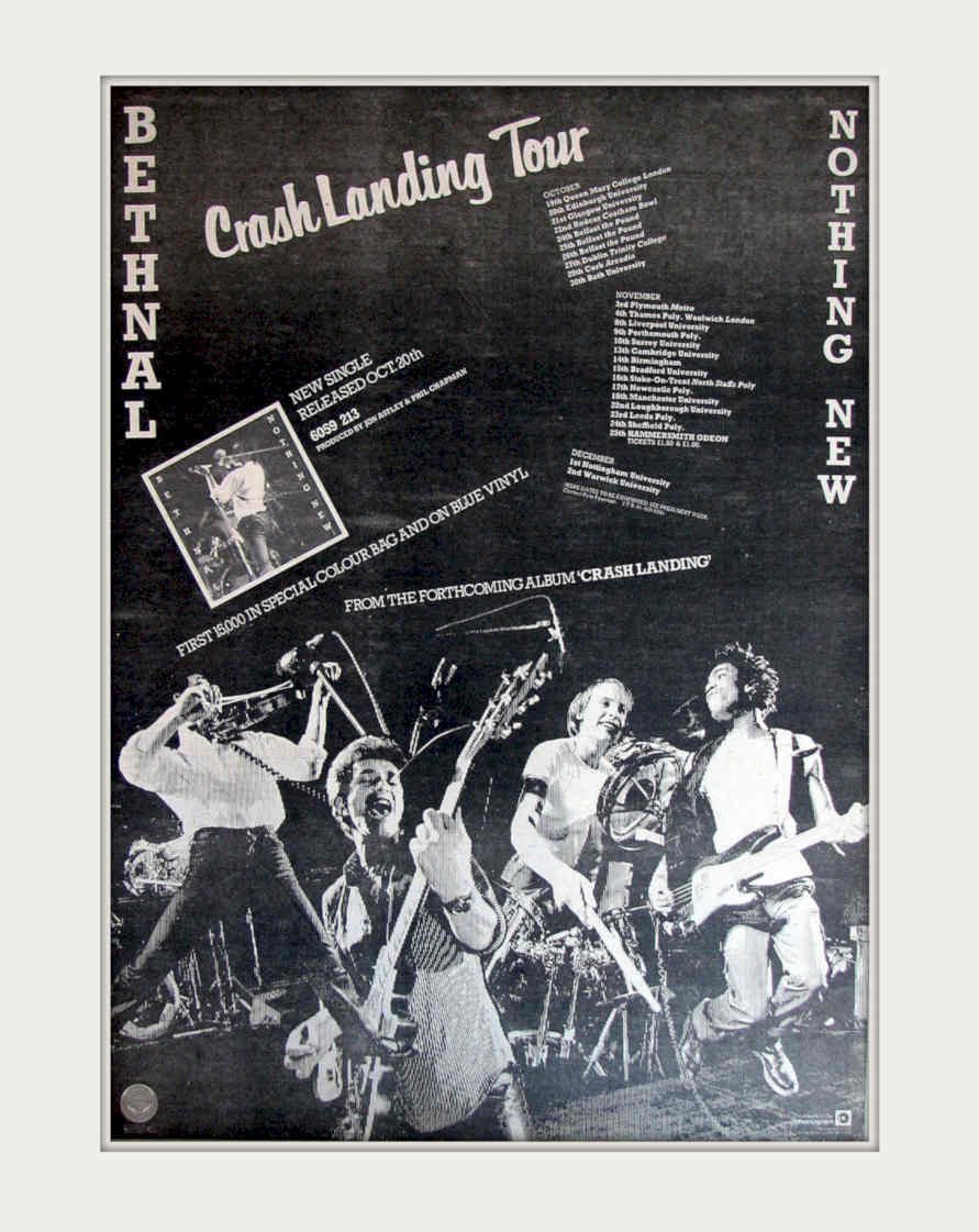 Bethnal Crash Landing Vintage Retro Advert Poster A4 Photo Print
