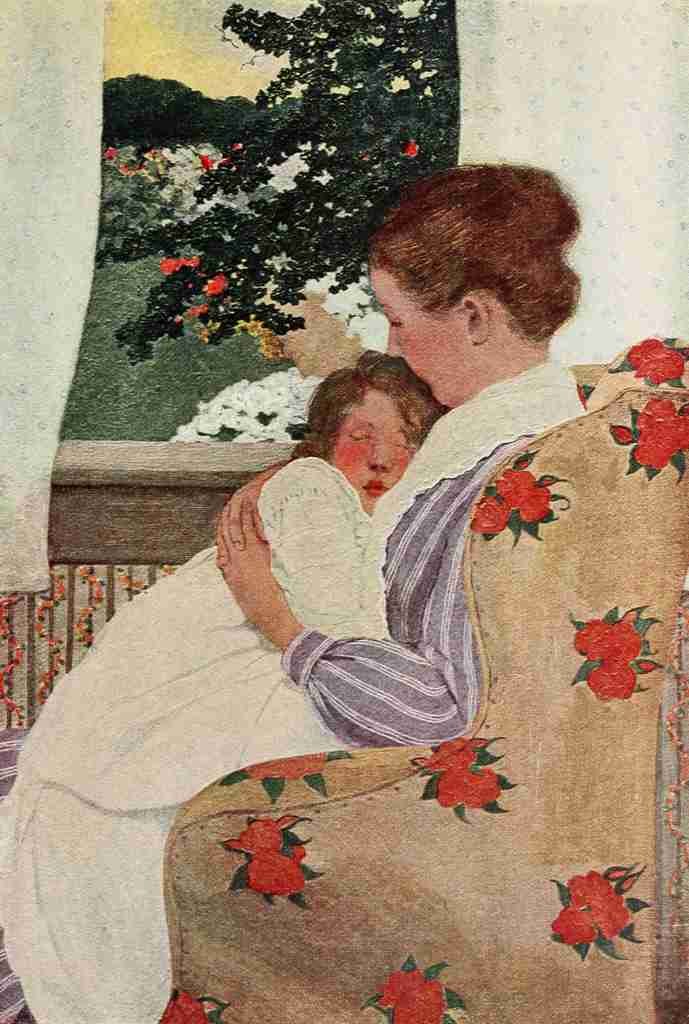 Betts Ethel Franklin 1877 1959 A Host of Children 1920 Baby bye A4 Photo Print