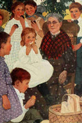 Betts Ethel Franklin Children 1920 Granny & gingerbread A4 Photo Print