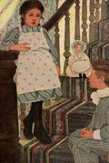 Betts Ethel Franklin Children 1920 On the stairs A4 Photo Print