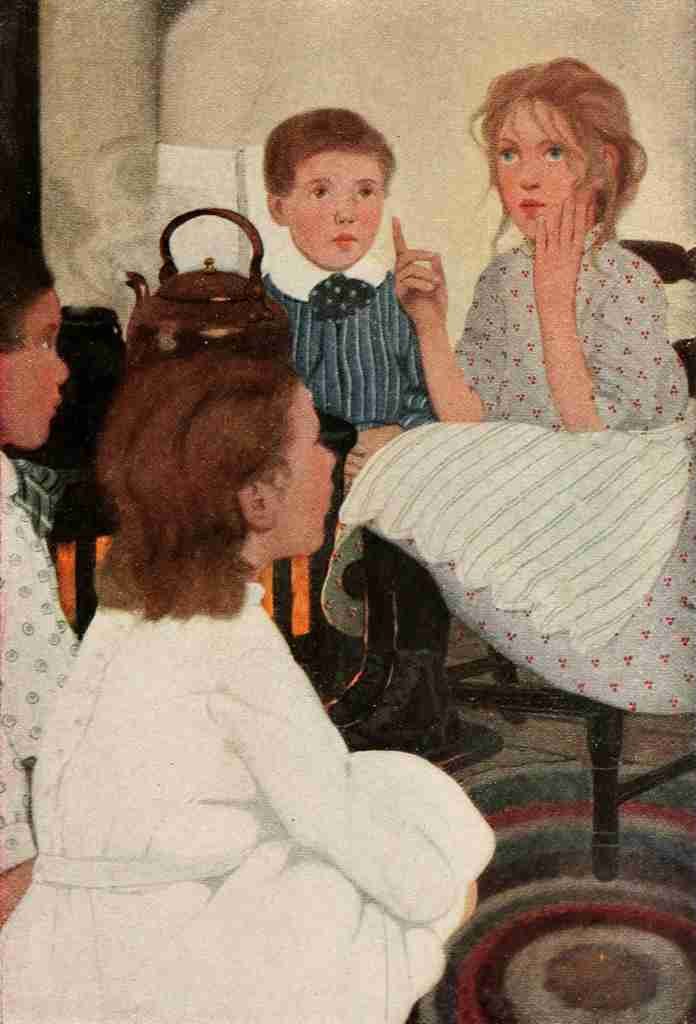 Betts Ethel Franklin Children 1920 Witches Tales A4 Photo Print