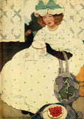 Betts Ethel Franklin Complete Mother Goose 1909 A stitch in time A4 Photo Print