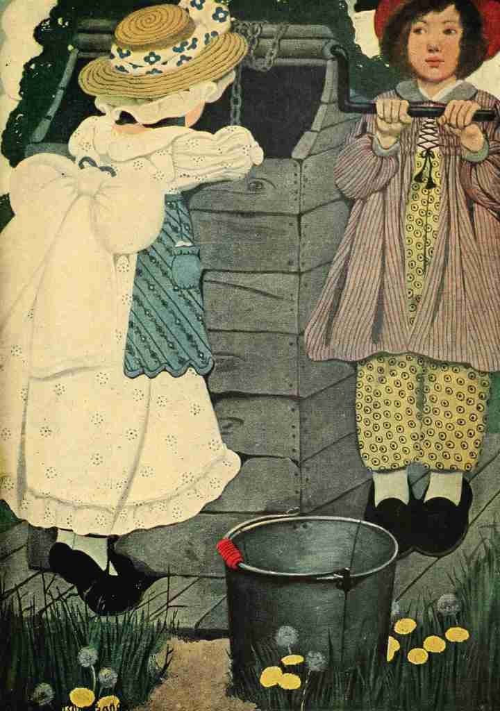 Betts Ethel Franklin Complete Mother Goose 1909 Ding dong bell A4 Photo Print
