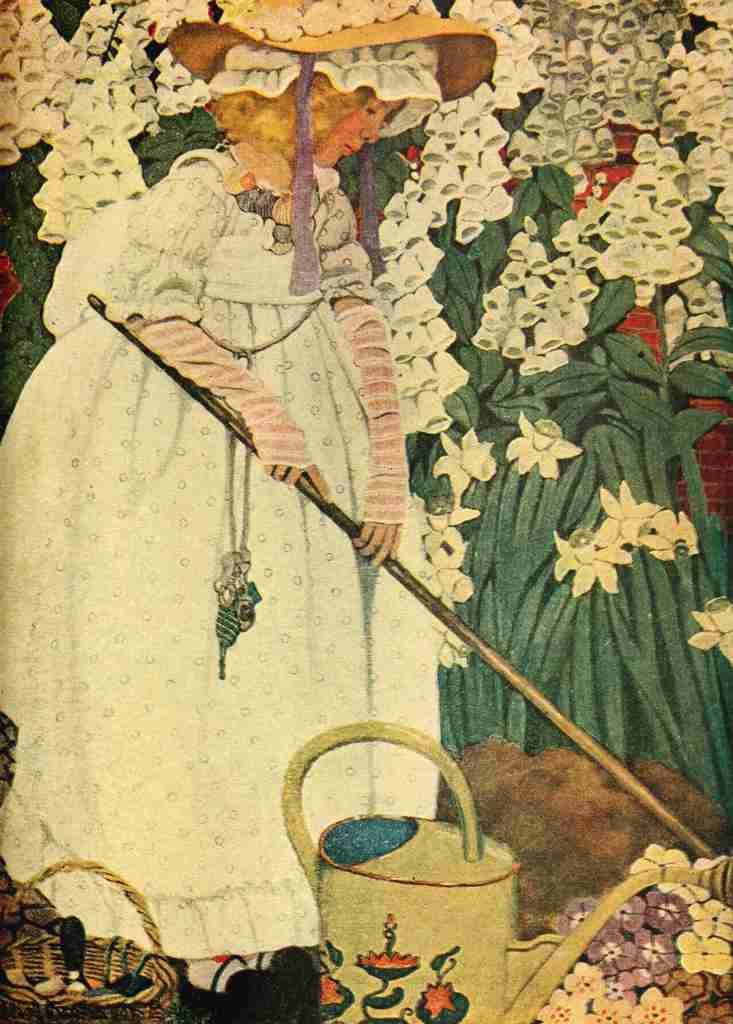 Betts Ethel Franklin Complete Mother Goose 1909 Mary Mary quite contrary A4 Photo Print