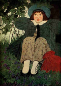 Betts Ethel Franklin Complete Mother Goose 1909 Red bag A4 Photo Print