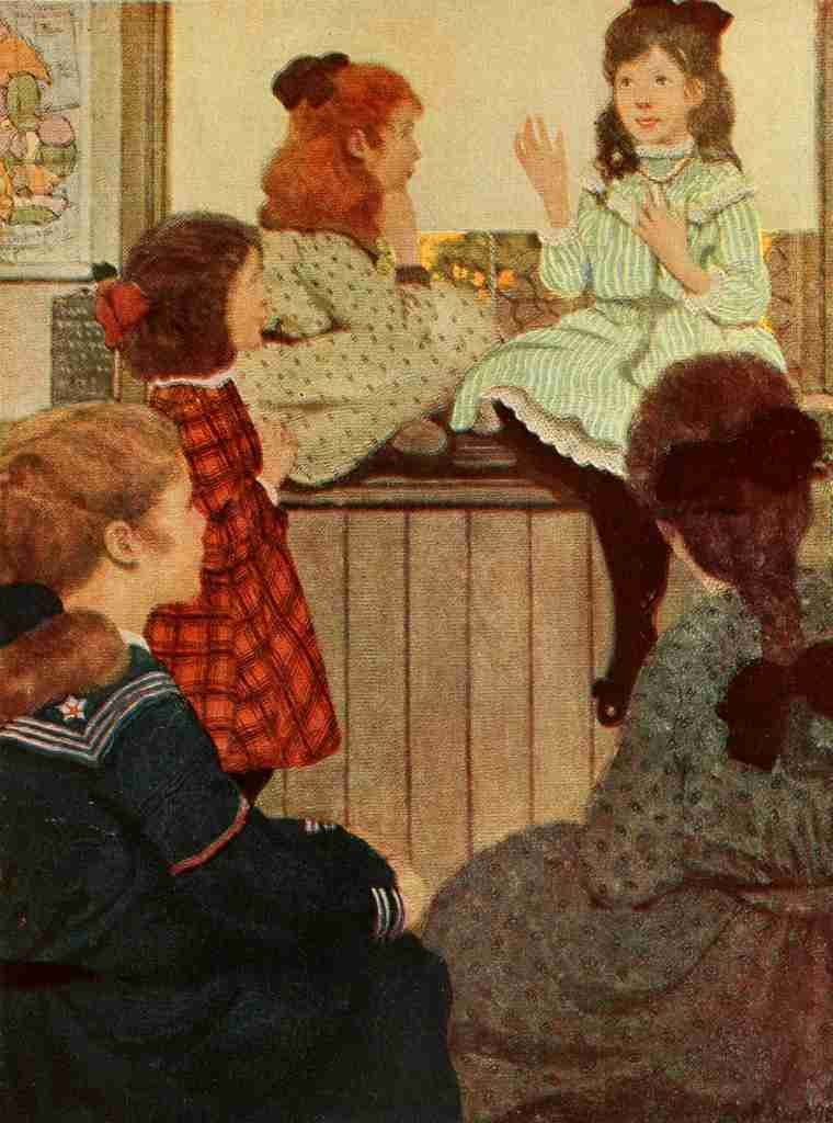 Betts Ethel Franklin Little Princess 1905 Explaining A4 Photo Print
