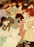 Betts Ethel Franklin Little Princess 1905 Looking after dollies A4 Photo Print