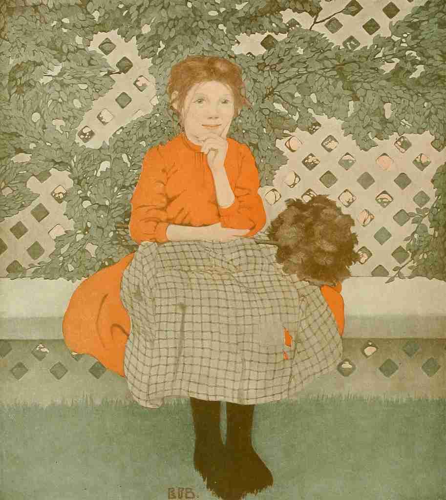 Betts Ethel Franklin Orphan Annie Book 1908 Contemplating A4 Photo Print