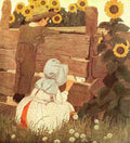 Betts Ethel Franklin Raggedy Man 1907 Sunflowers A4 Photo Print