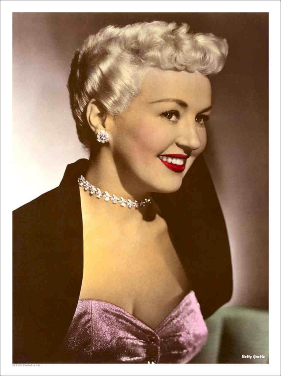 Betty Grable Vintage Retro Advert Poster A4 Photo Print
