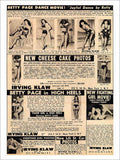 Betty Page Movie Magazine Advert 1950s Vintage Retro Advert Poster A4 Photo Pri