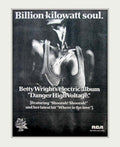 Betty Wright Danger Vintage Retro Advert Poster A4 Photo Print