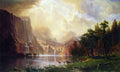 Between The Sierra Nevada Mountains Bierstadt A4 Photo Print