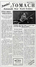 Beverly Somach Violin Vintage Retro Advert Ads A4 Photo Print