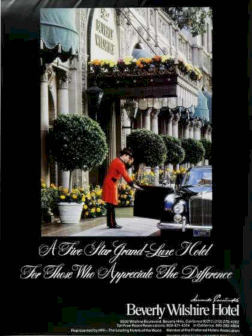 Beverly Wilshire Rolls Vintage Retro Advert Ads A4 Photo Print