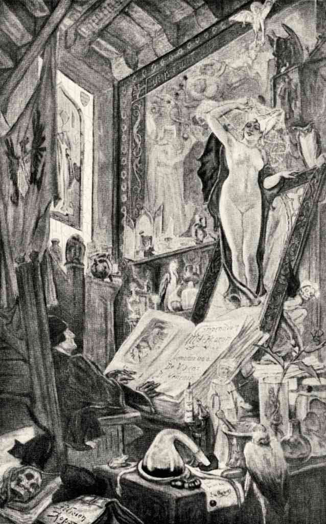Bewitching Felicien Rops Symbolism A4 Photo Print
