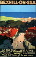 Bexhill Sea Travel Vintage Retro Advert Poster A4 Photo Print