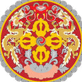 Bhutan Coat Of Arms N6042 A4 Photo Print