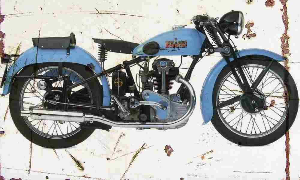 Bianchi ES250 1937 Aged Vintage A4 Photo Print