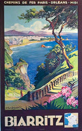 Biarritz Advert A4 Photo Print