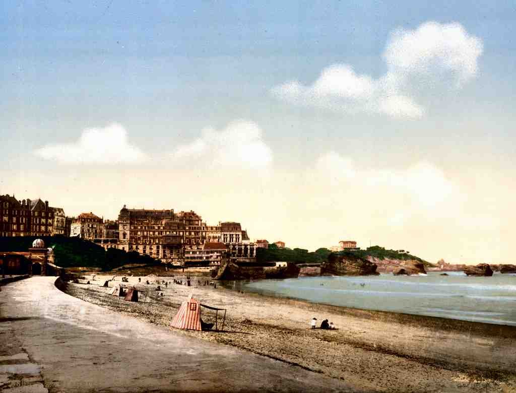 Biarritz France Vintage A4 Photo Print