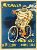 Bibendum Bicycle Michelin Vintage Retro Advert Poster A4 Photo Print
