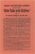 Bible Talks Children Vintage Retro Advert Ads A4 Photo Print