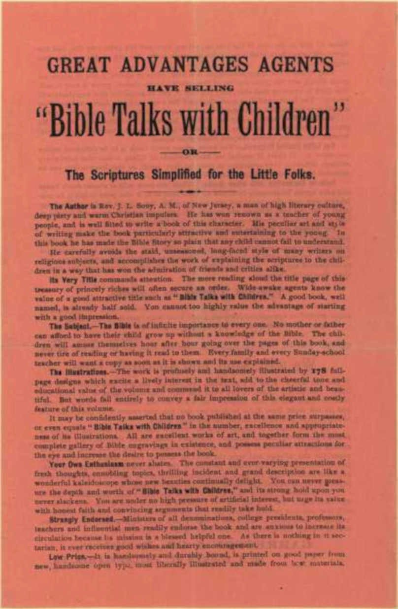 Bible Talks Children Vintage Retro Advert Ads A4 Photo Print