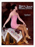 Bien Jolie Lingerie Art Deco Fashion Advert 1920s Vintage Retro Advert Poster A