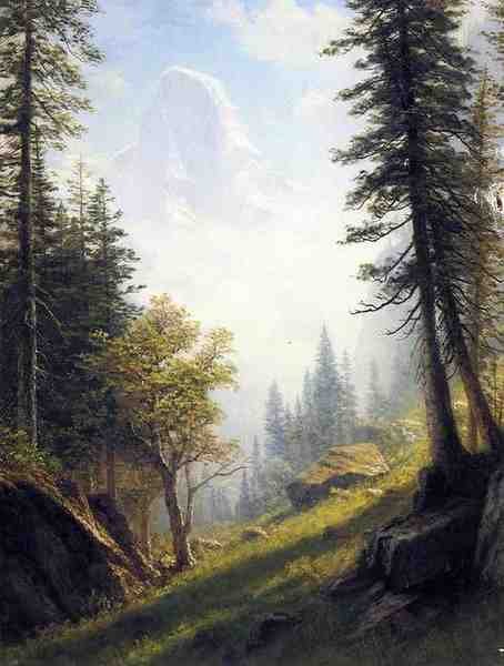 Bierstadt Albert Among The Bernese Alps A4 Photo Print
