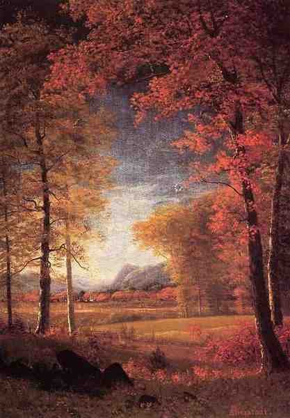 Bierstadt Albert Autumn In America Oneida County New York A4 Photo Print