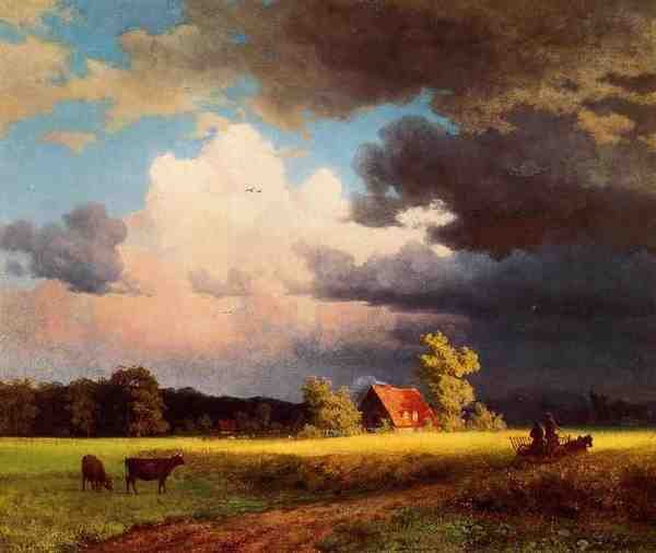 Bierstadt Albert Bavarian Landscape A4 Photo Print
