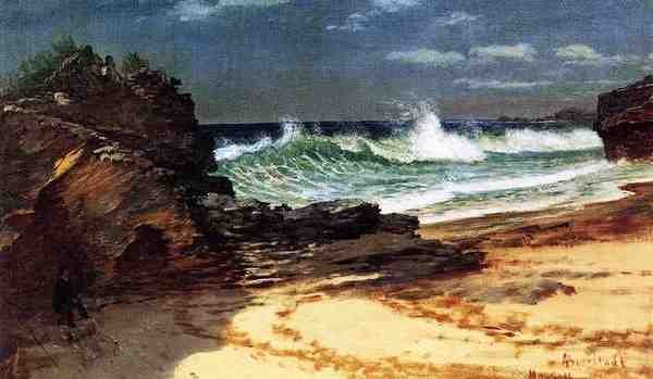 Bierstadt Albert Beach At Nassau A4 Photo Print