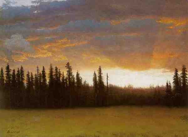 Bierstadt Albert California Sunset A4 Photo Print