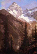 Bierstadt Albert Canadian Rockies Asulkan Glacier A4 Photo Print