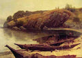 Bierstadt Albert Canoes A4 Photo Print
