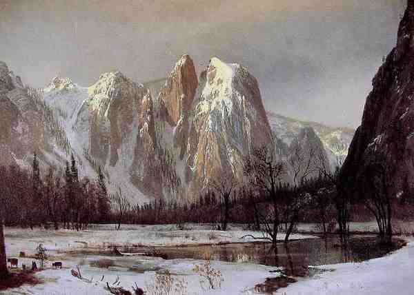Bierstadt Albert Cathedral Rock A4 Photo Print