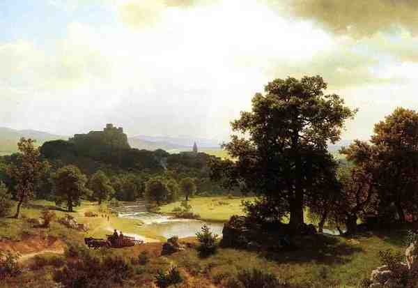 Bierstadt Albert Day S Beginning A4 Photo Print