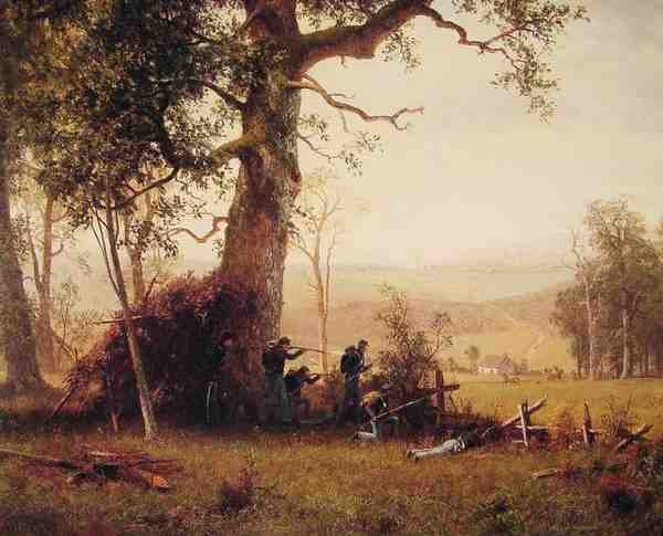Bierstadt Albert Guerrilla Warfare A4 Photo Print