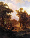 Bierstadt Albert Indian Encampment Shoshone Village A4 Photo Print