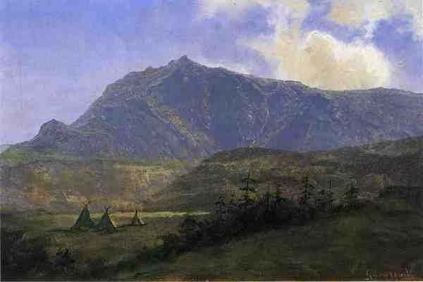 Bierstadt Albert Indian Encampment A4 Photo Print
